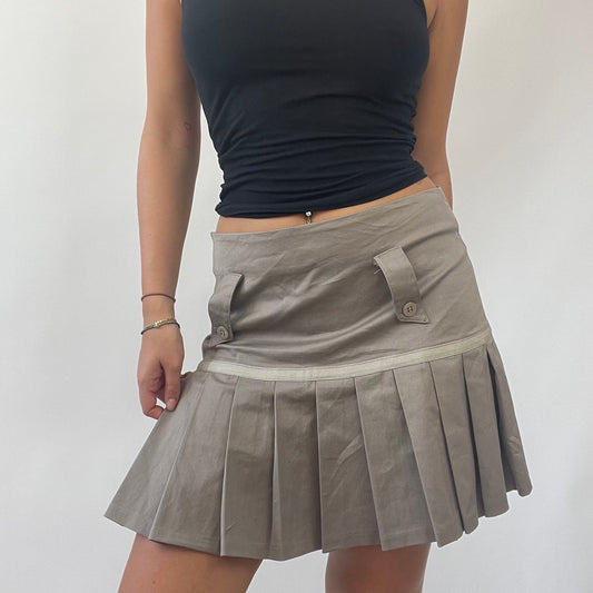 💻OLIVIA RODRIGO DROP | small grey/brown pleated skirt