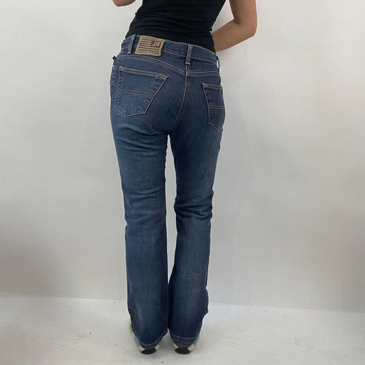 JEANS AND A NICE TOP DROP | medium dark blue ralph lauren stretchy jeans