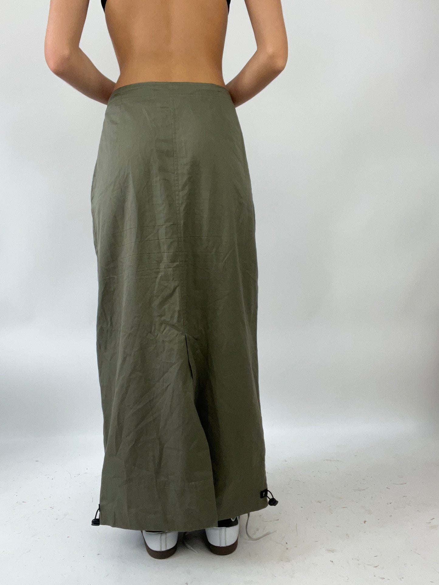 💻EUROS DROP | large khaki maxi skirt