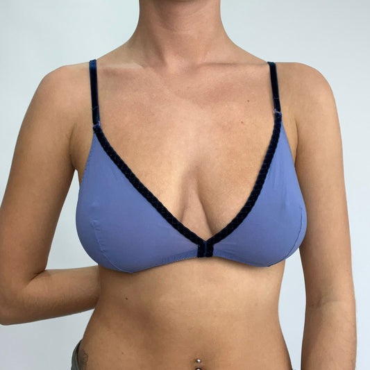 GALENTINES DAY BRA | small blue mesh bra