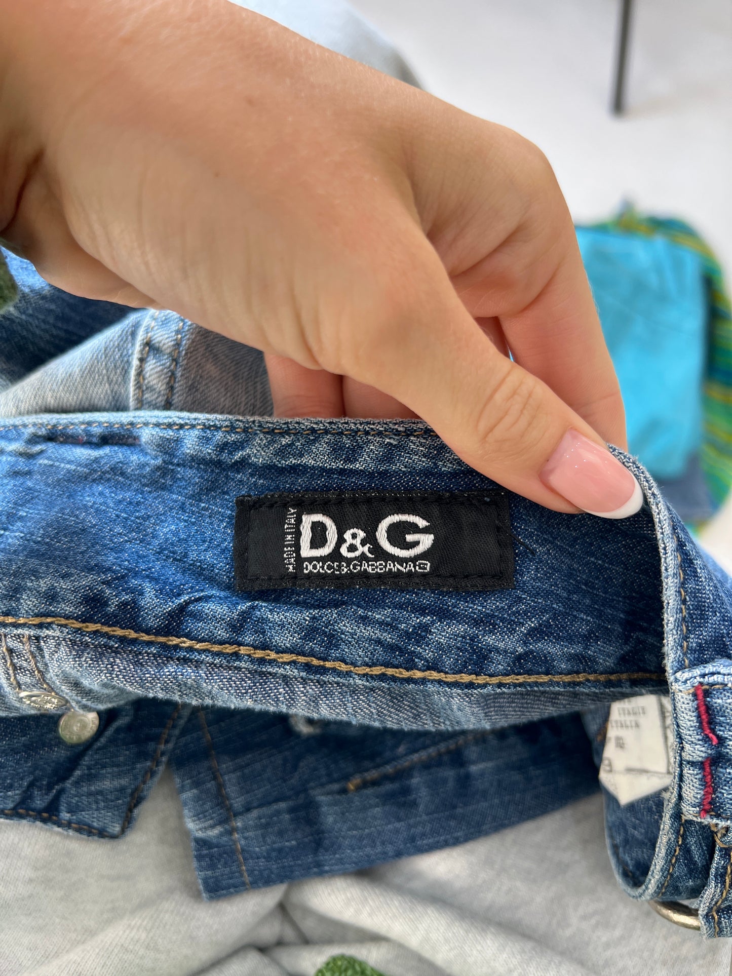 GIRLS TRIP DROP | small blue denim d&g style shorts