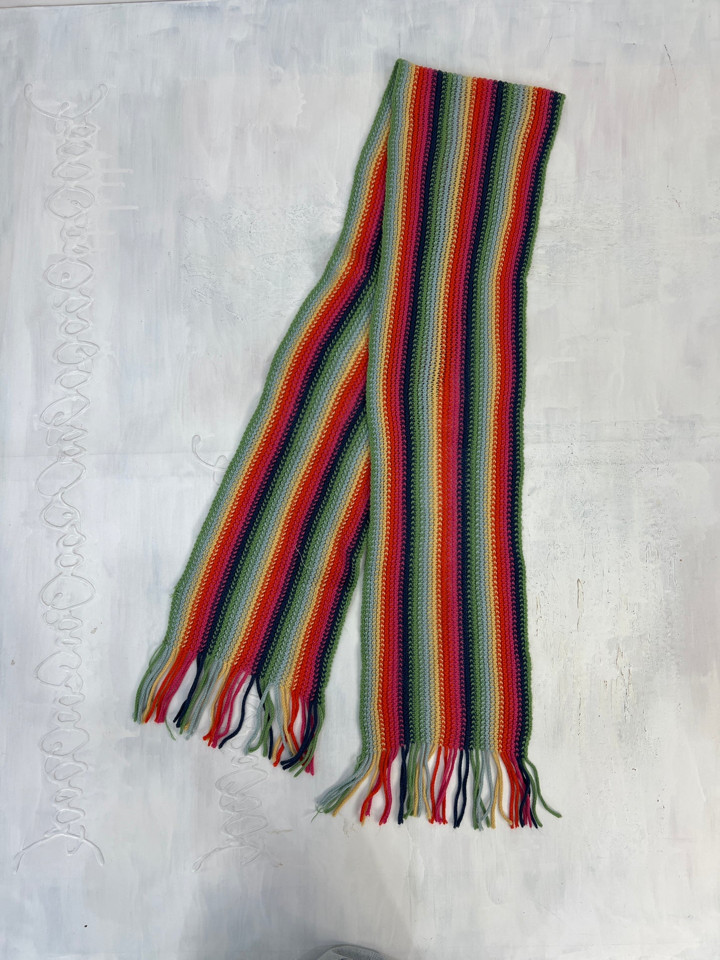 vintage edit four | multicoloured striped scarf