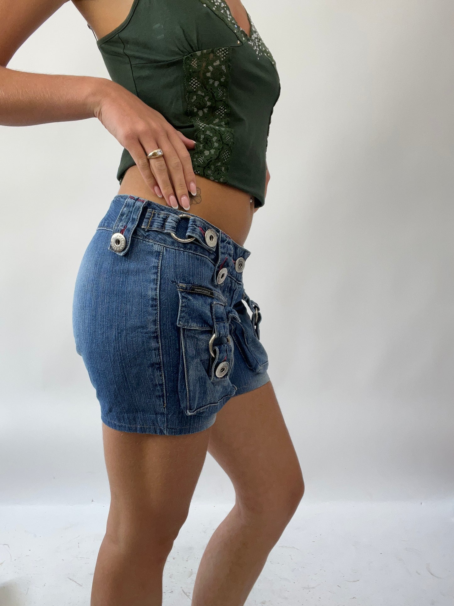 GIRLS TRIP DROP | small blue denim d&g style shorts