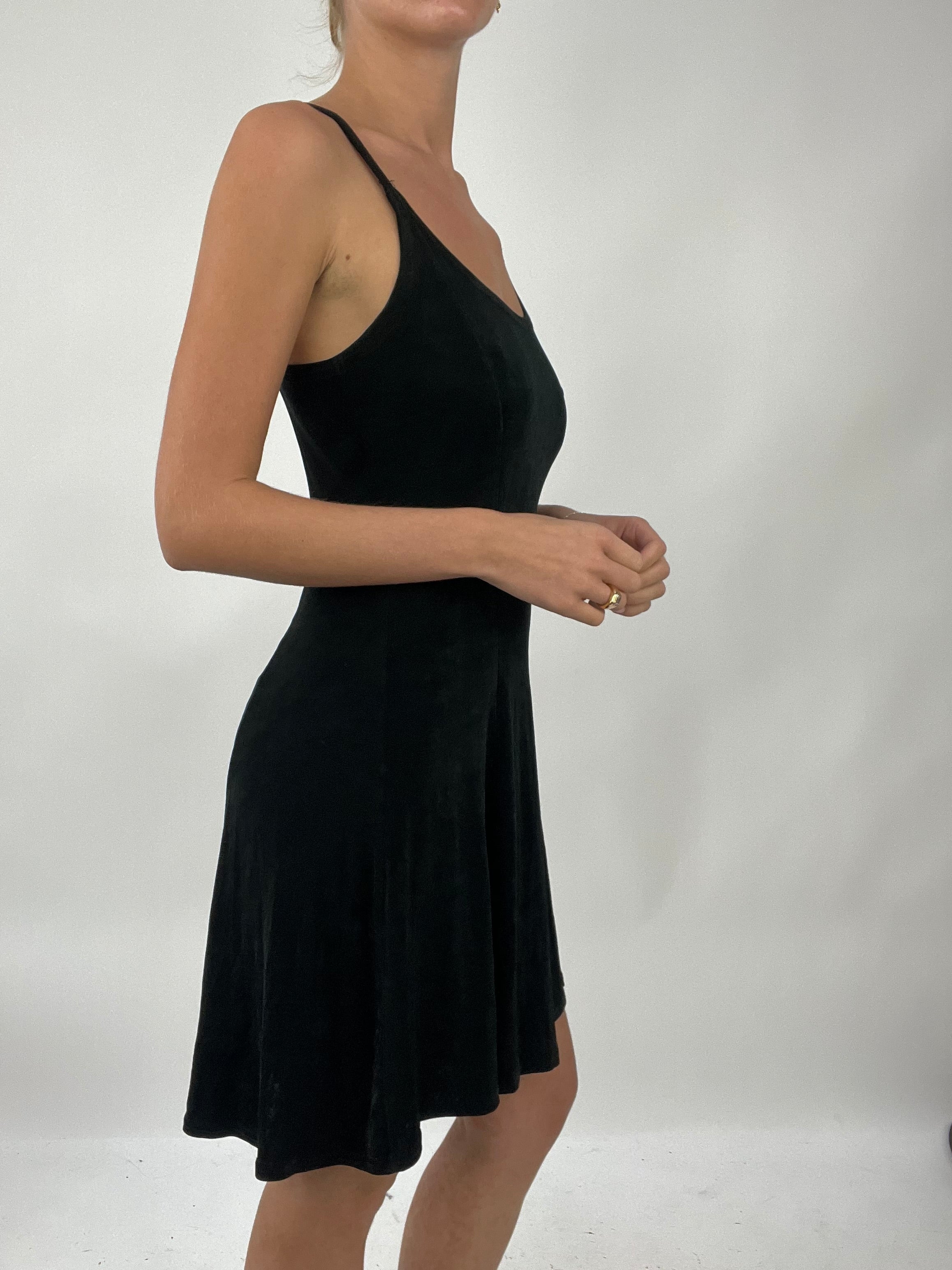 Little black flowy dress on sale