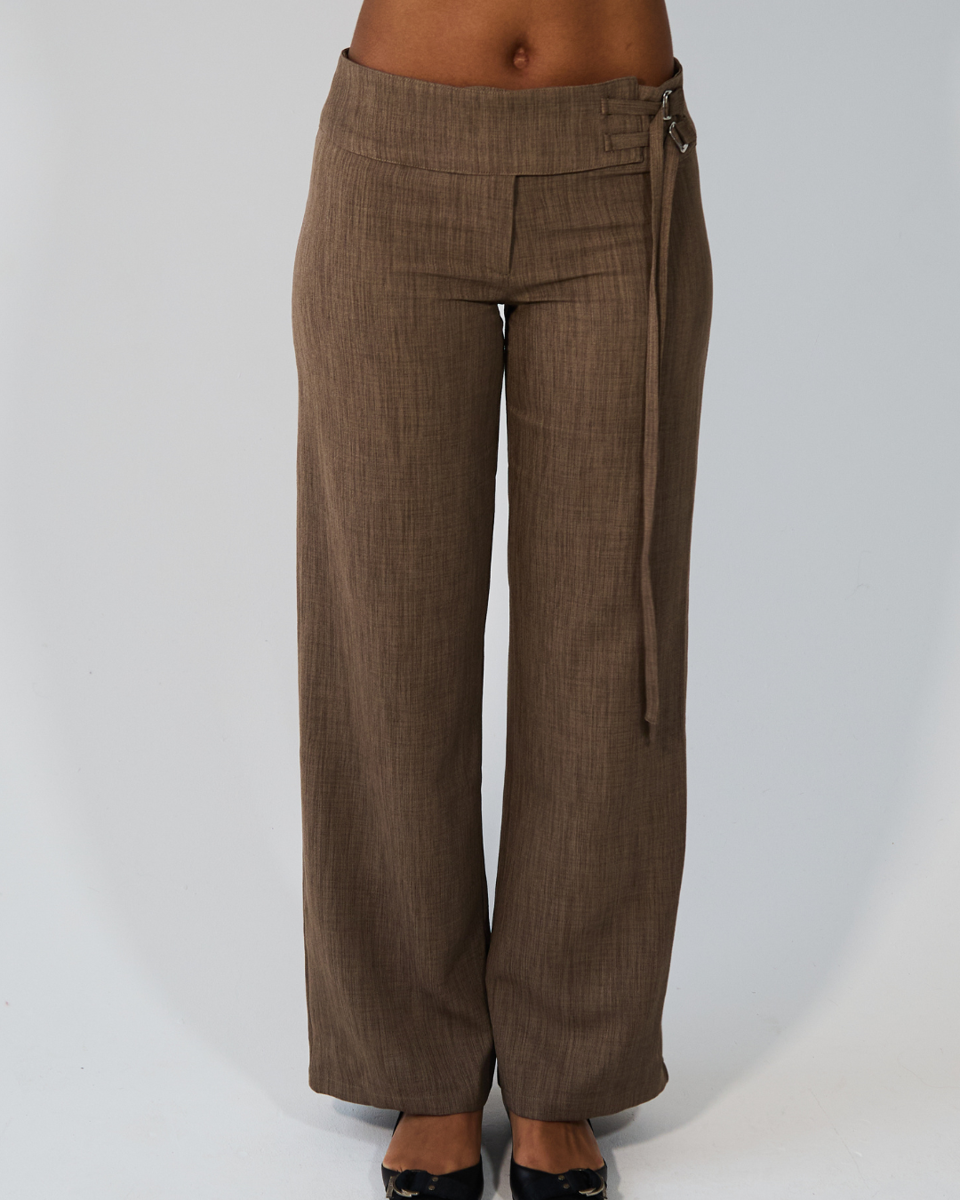 the lucia trousers in walnut brown