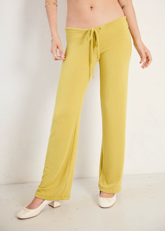 the margot trousers in chartreuse