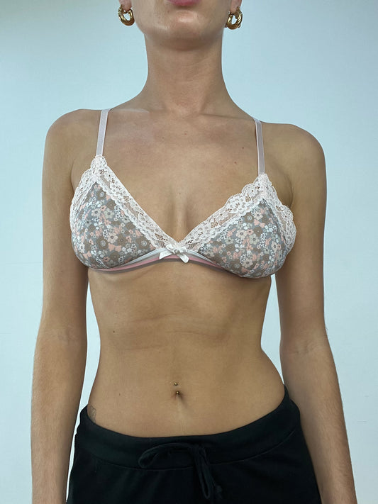 💻BALLETCORE | medium pink and brown floral bra