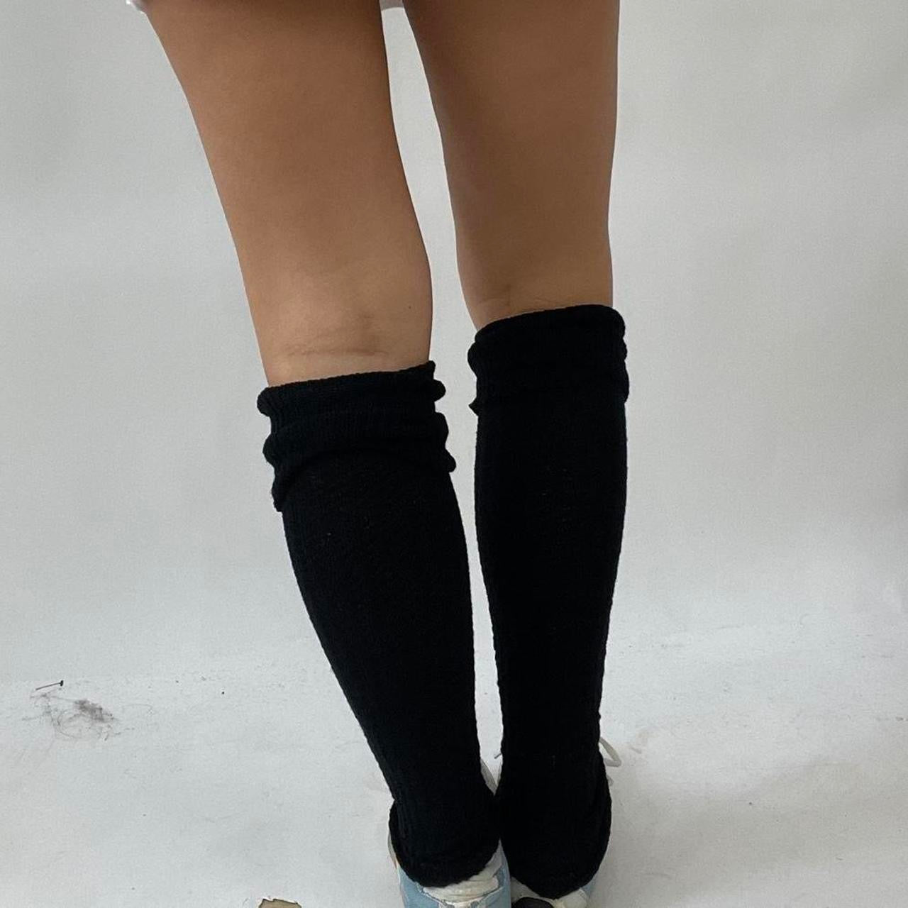 ‼️💻 FREE SHIPPING | black knit leg warmers