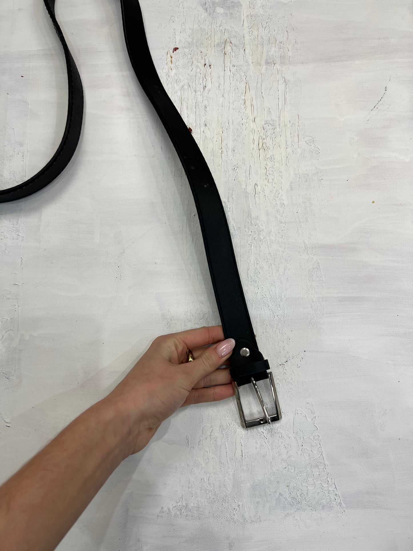 countryside | black leather belt