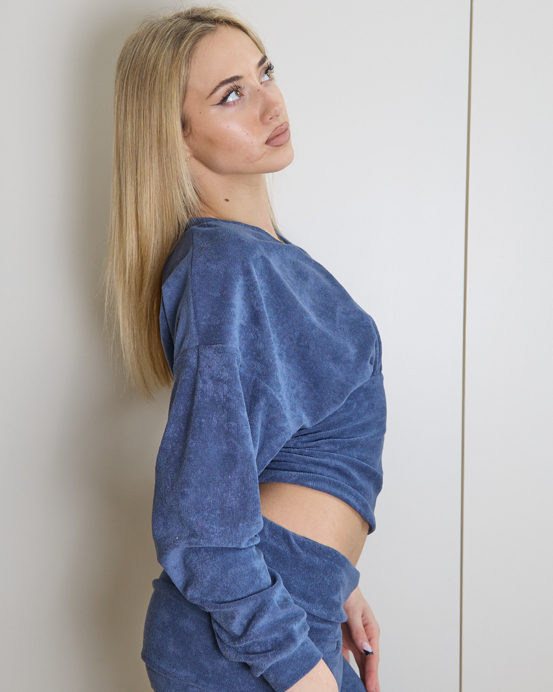 the cosies sweatshirt in ocean blue