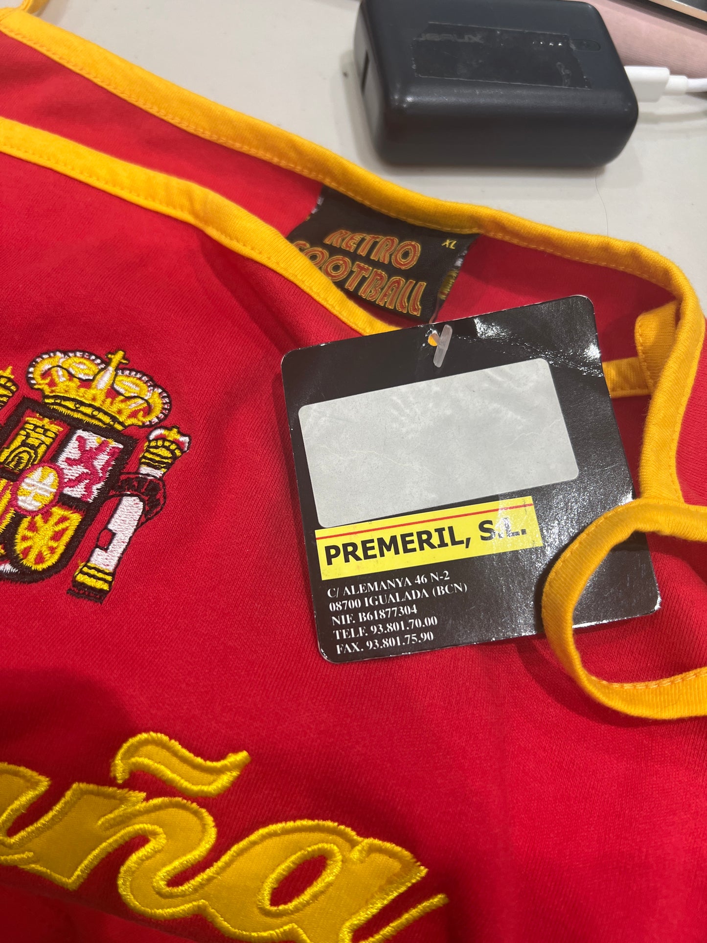 💻EUROS DROP | large red espana graphic football cami top