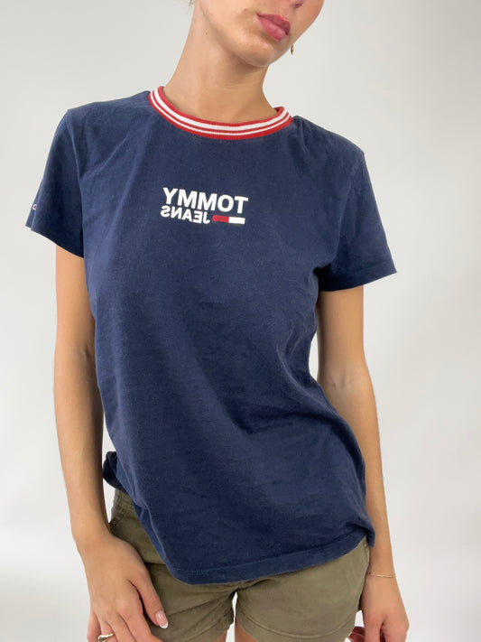 💻EUROS DROP | medium navy tommy hilfiger logo t-shirt