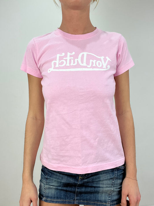 vintage edit eight | medium baby pink von dutch t shirt