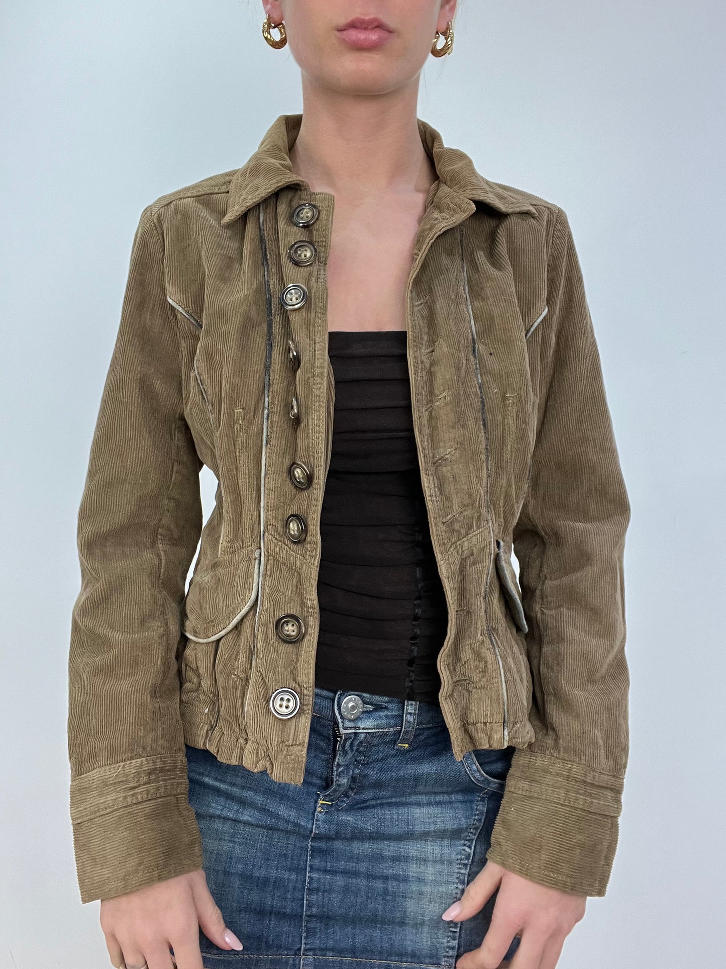 vintage edit nine | small green dolce and gabanna corduroy jacket