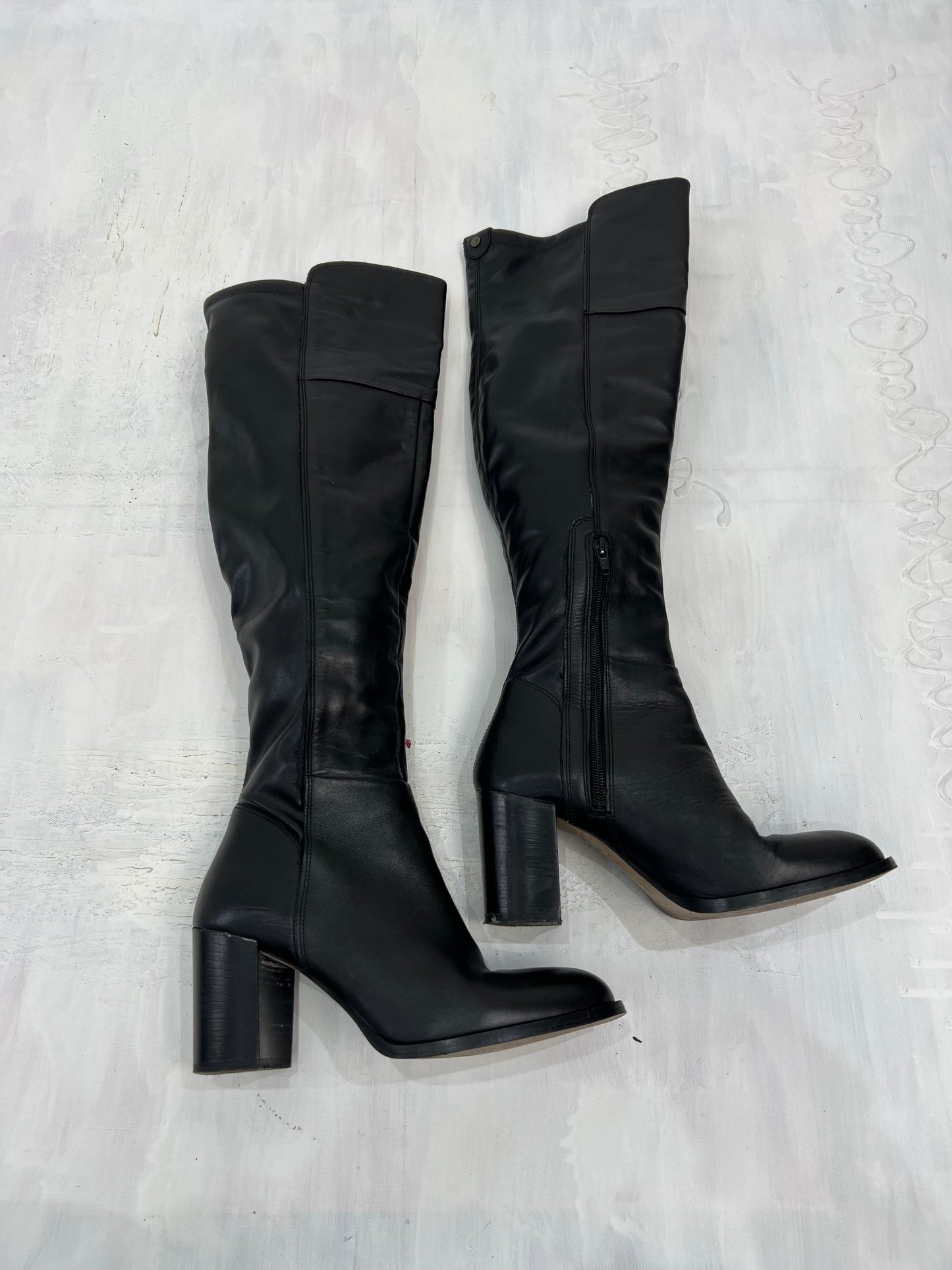 ⭐️ BEST PICKS | uk 5 black crinkle thigh high boots