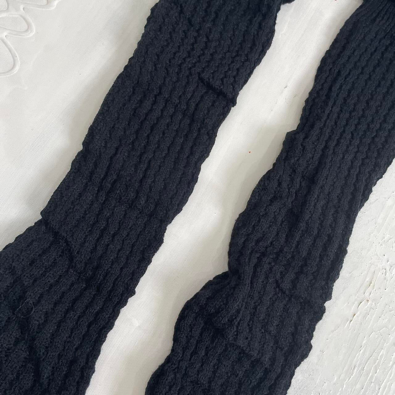 ‼️💻 FREE SHIPPING | black knit leg warmers