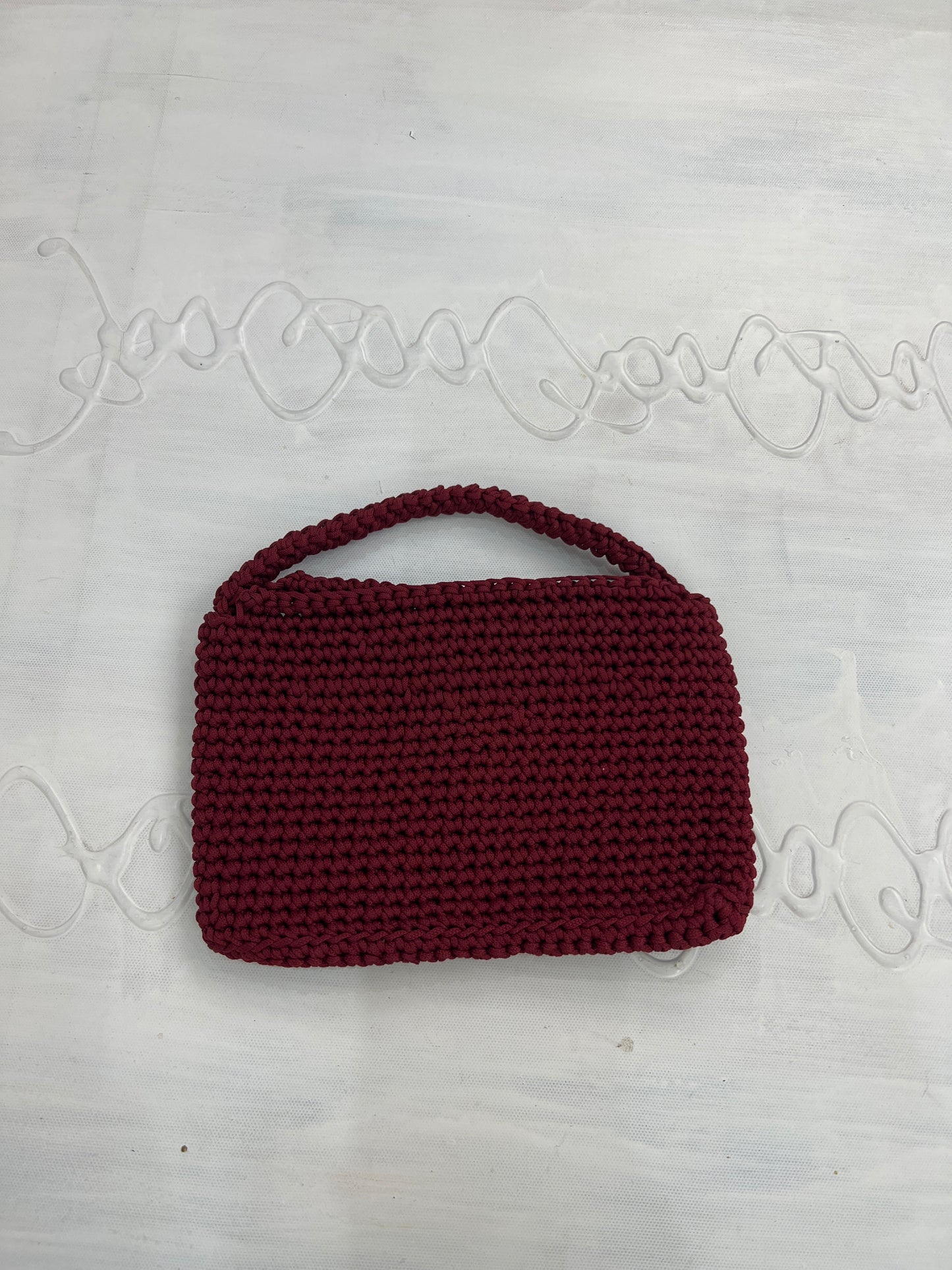 BONFIRE NIGHT | burgundy crochet bag