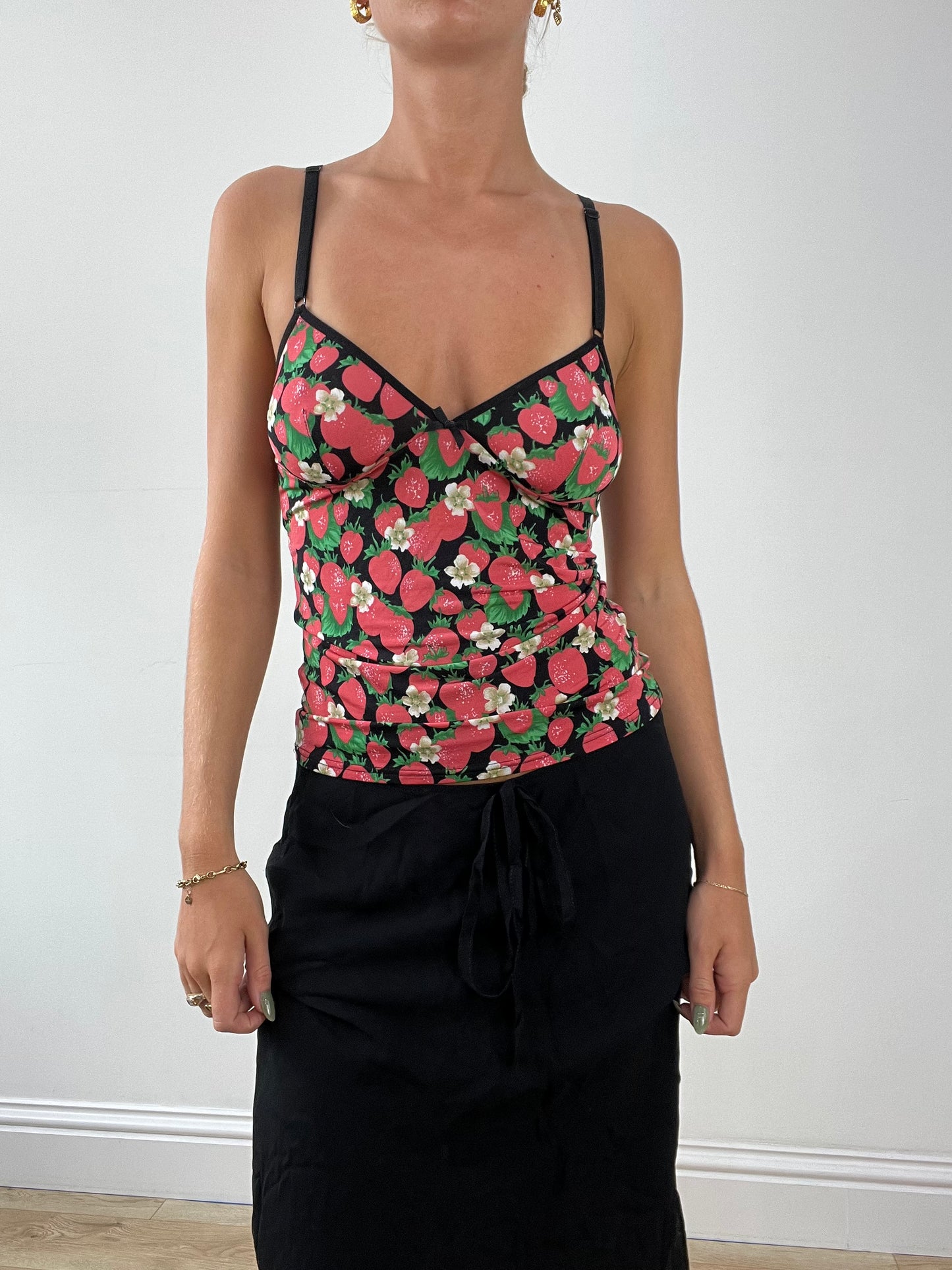 BEST PICKS | small black dolce & gabbana strawberry print cami