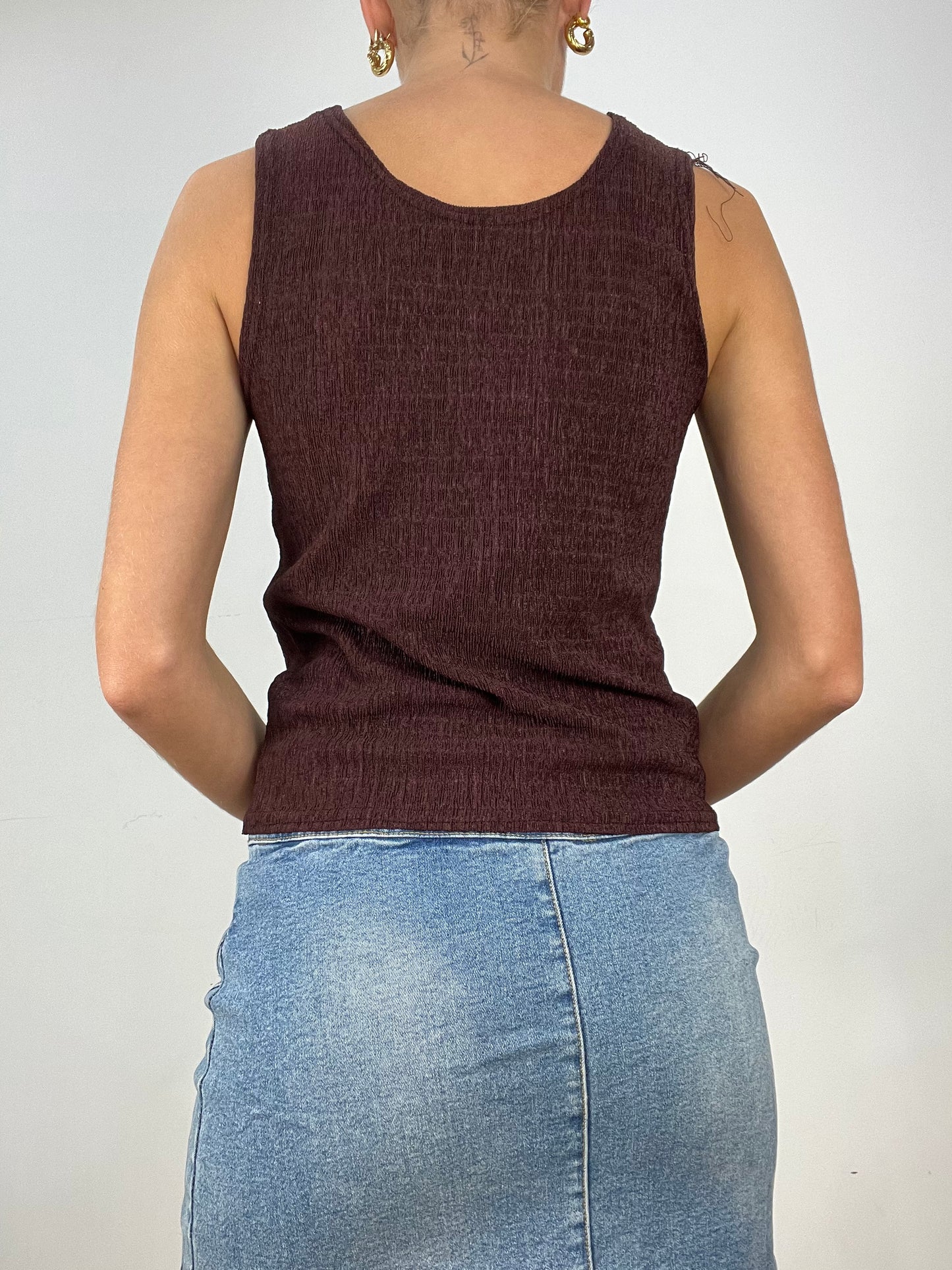 💚 DATE NIGHT | small brown tank top