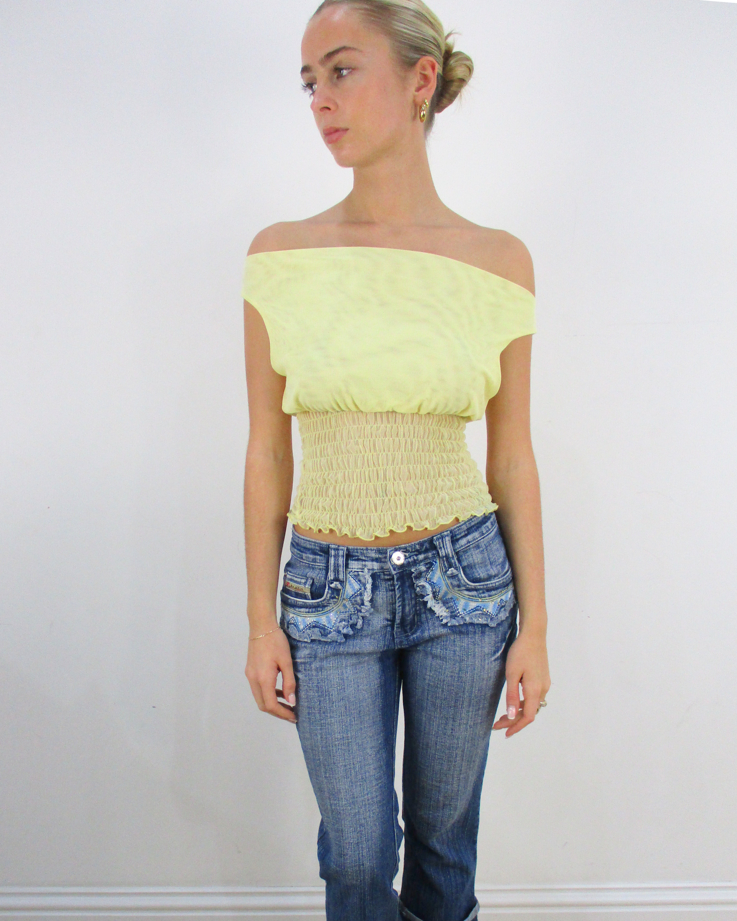 the poppy top in butter yellow