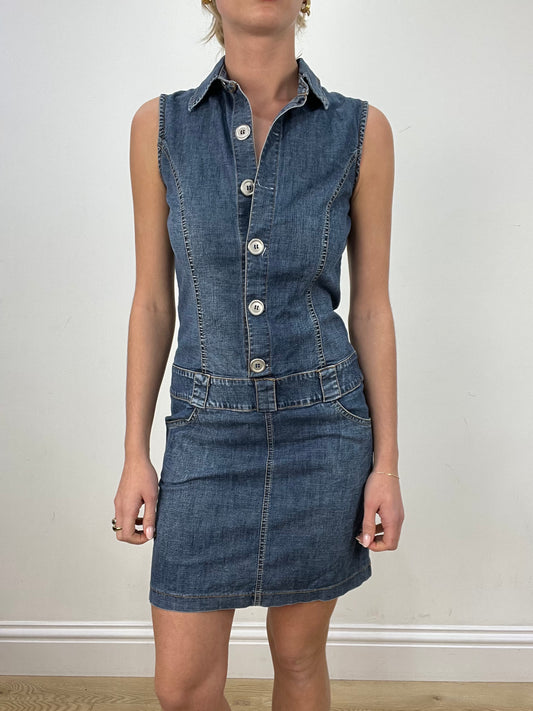 vintage edit eight | small dark wash denim dress