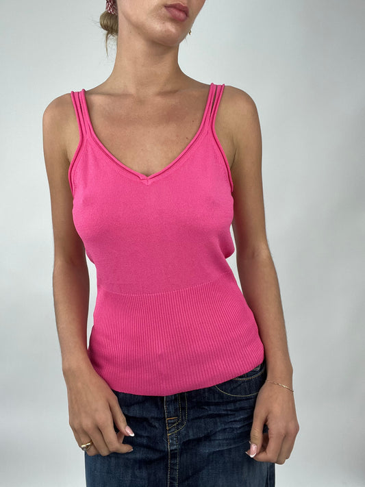 TAYLOR SWIFT DROP | medium pink knitted cami