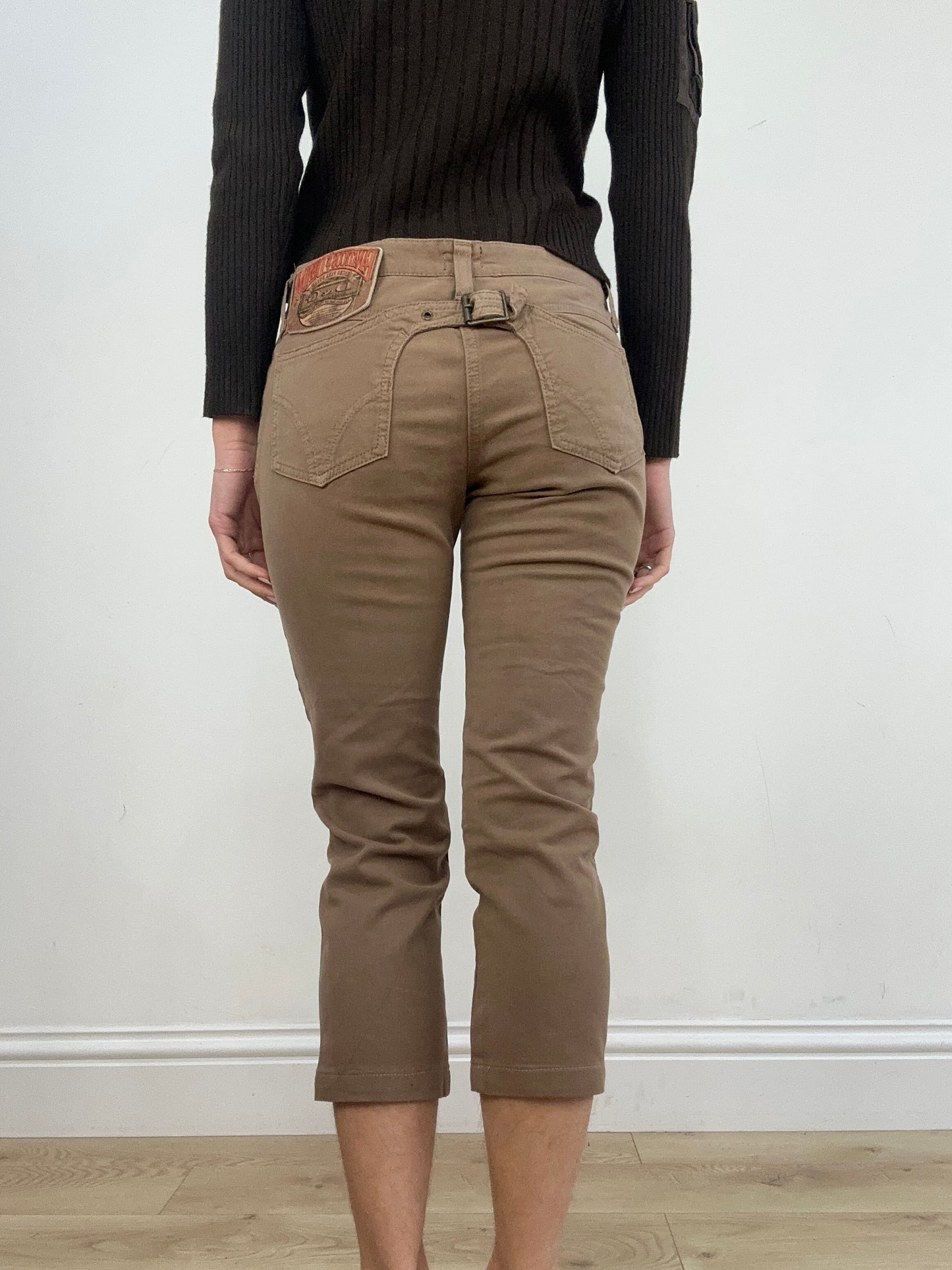 vintage edit six | medium brown dolce and gabbana capri trousers