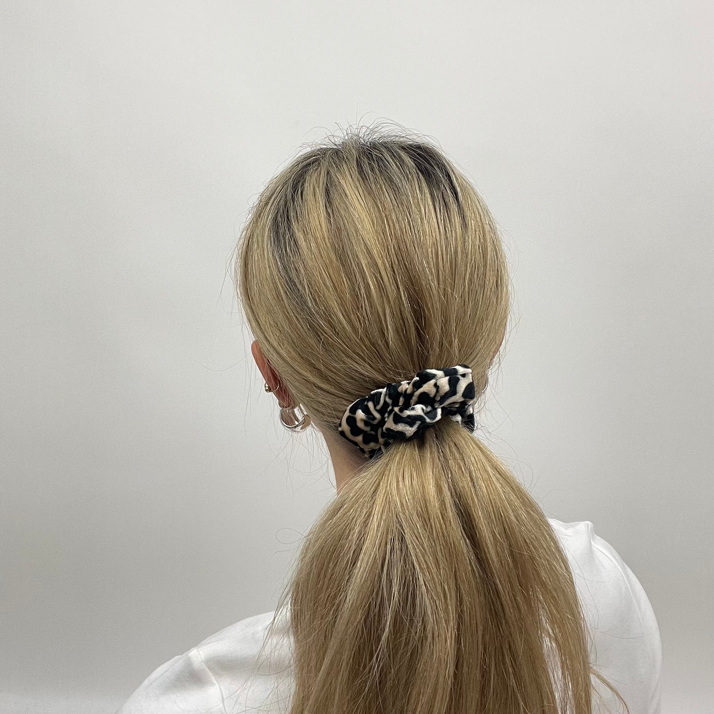 💻⭐️ | animal print velvet scrunchie