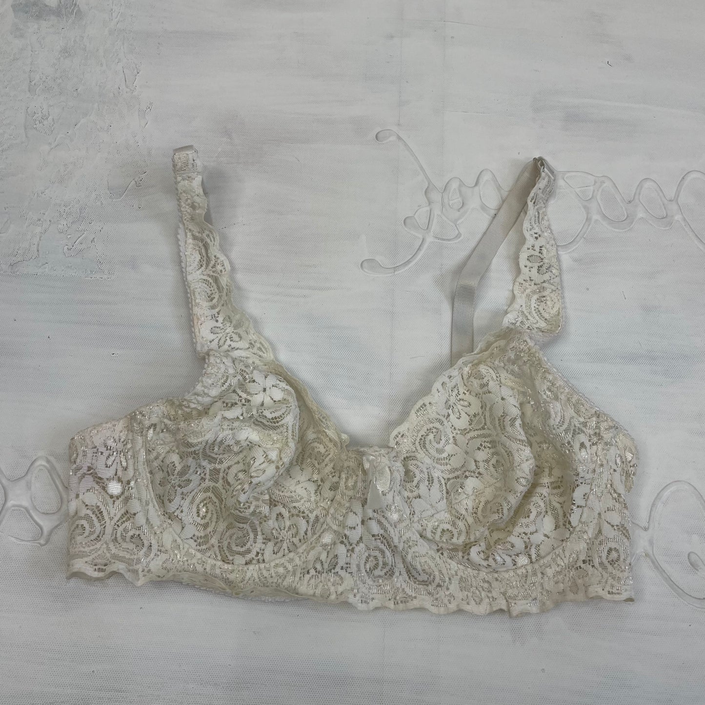 ETHEREAL GIRL DROP | small white lace bra – remass