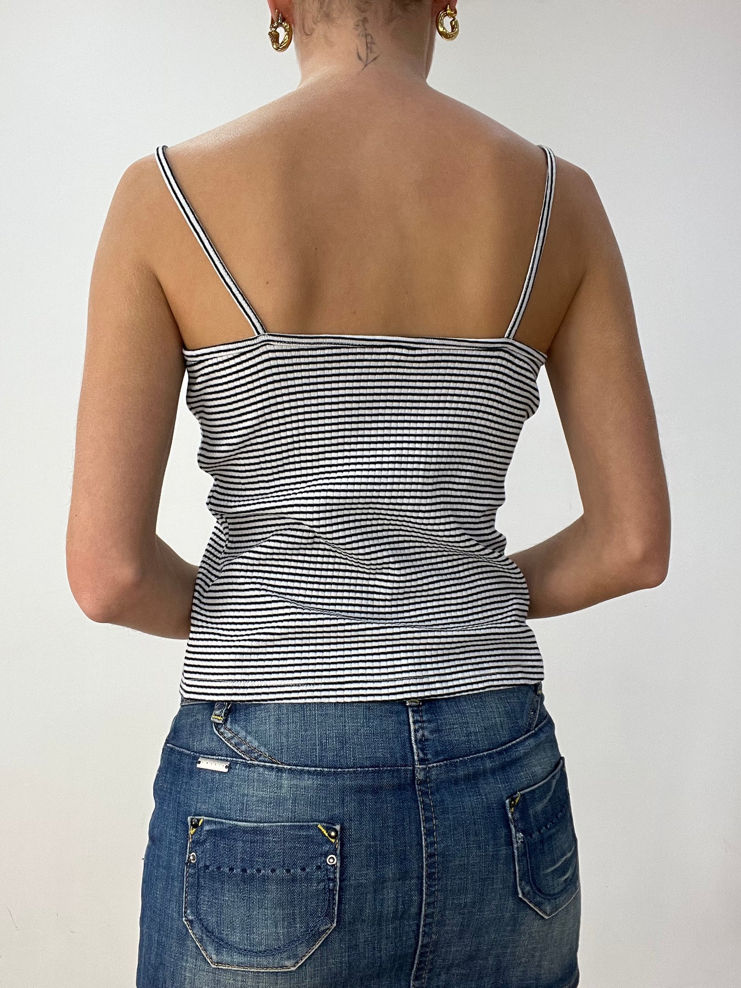 BEST PICKS | small navy and white striped cami