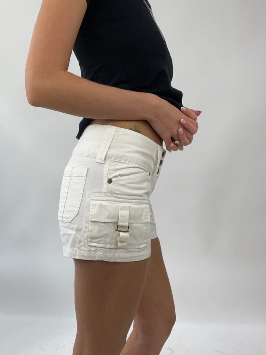 EUROS DROP | small white cargo style shorts