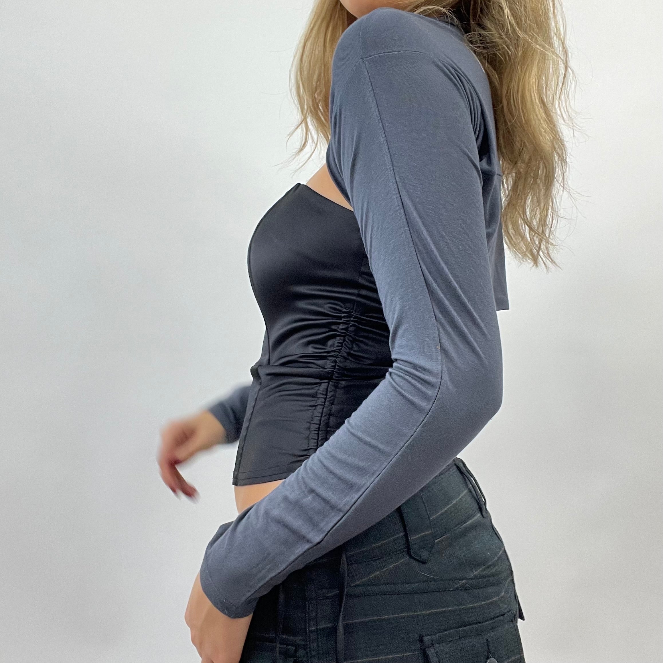 Grey bolero cardigan store