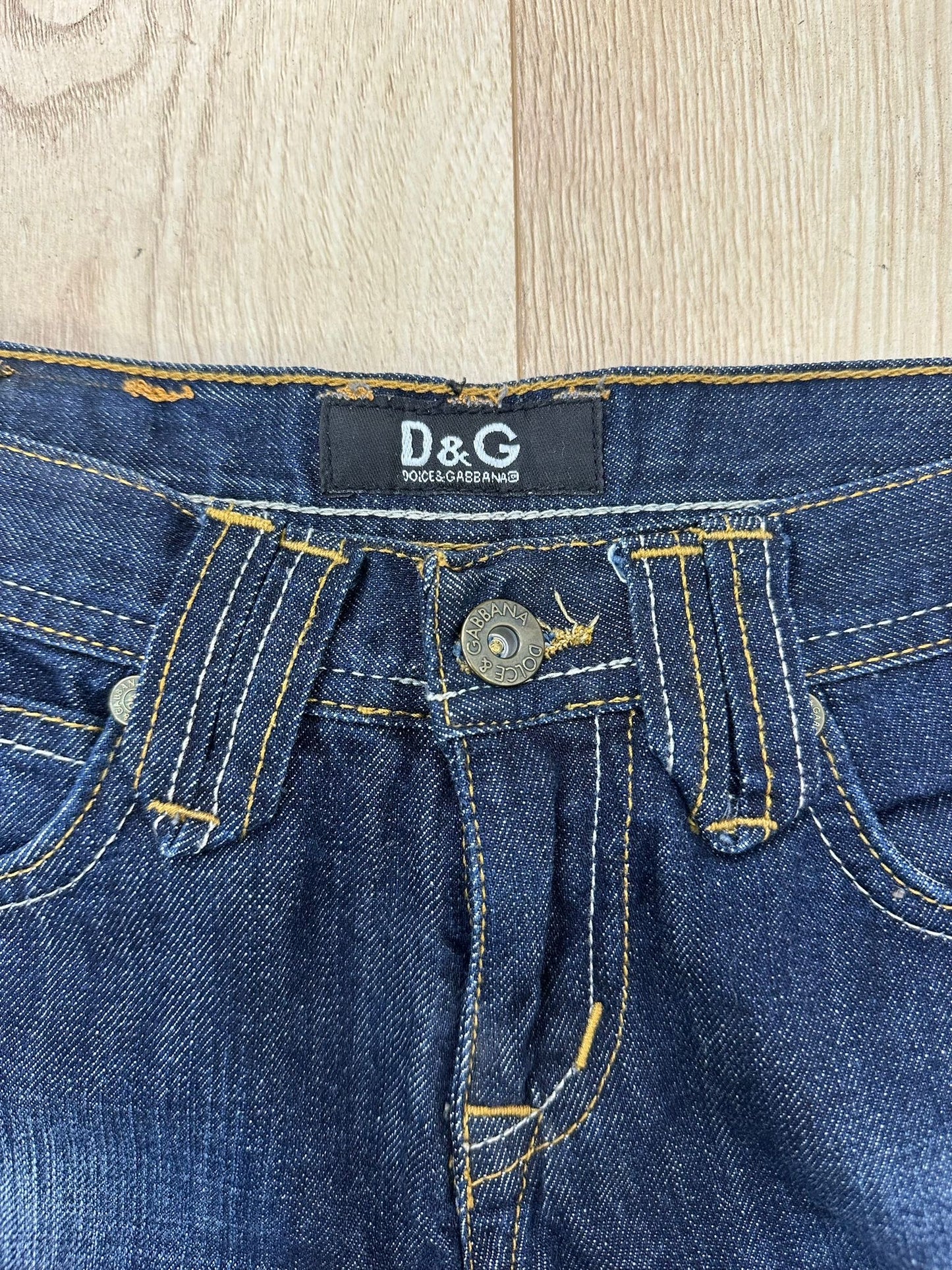 vintage edit five | extra small dark wash denim dolce & gabbana style jeans