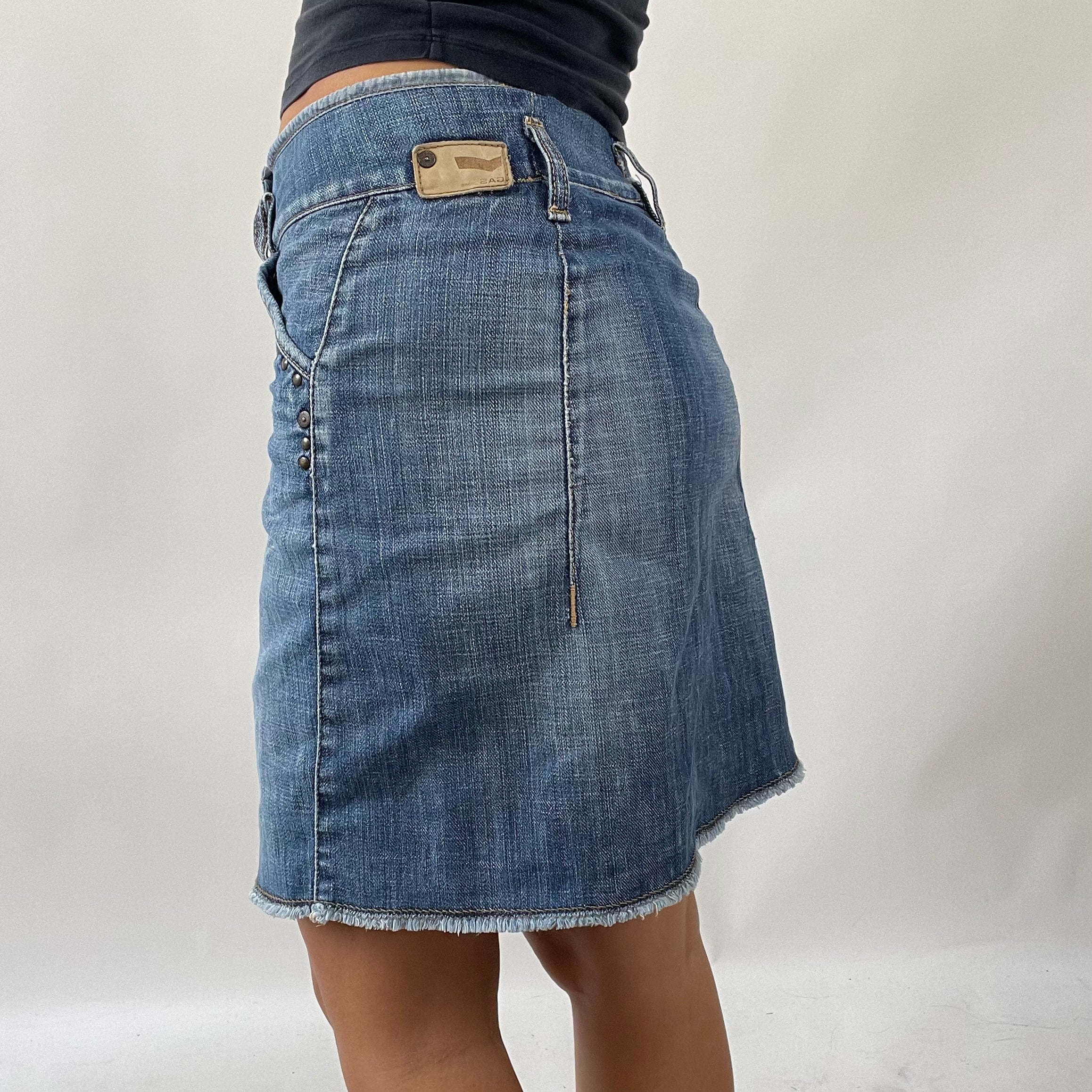 Denim wrap hotsell skirt uk