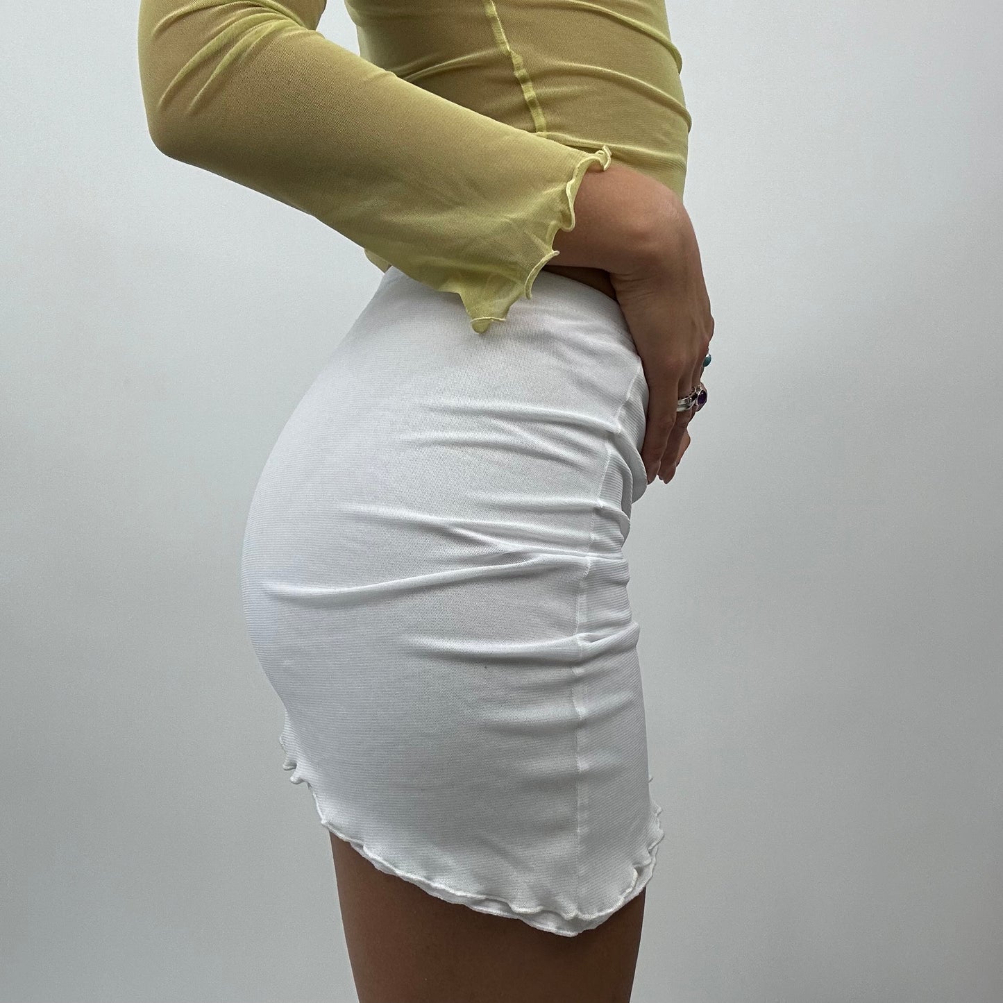 #109 SAMPLE SALE | white mila skirt sample