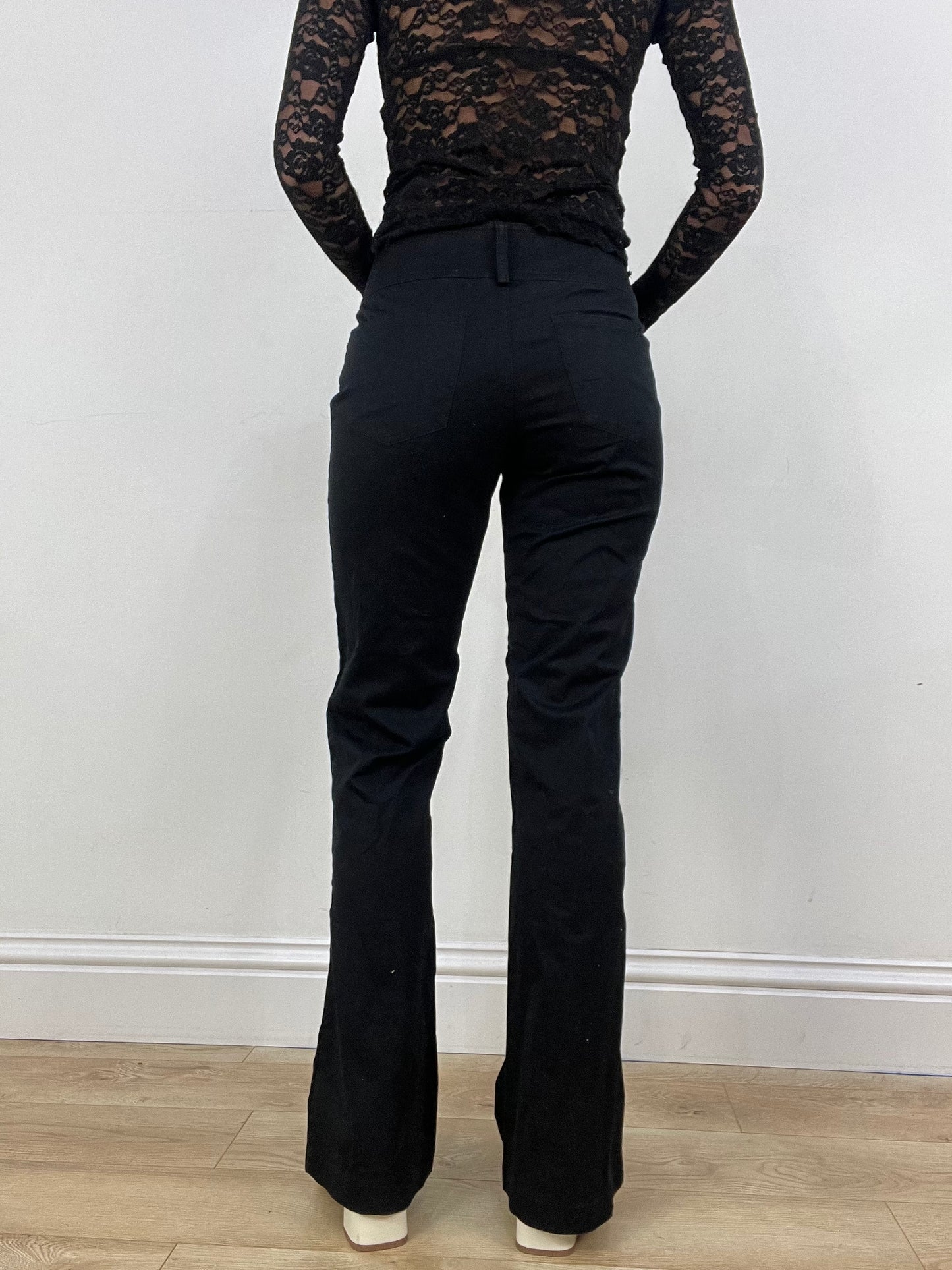 BONFIRE NIGHT | small black suit straight leg trousers