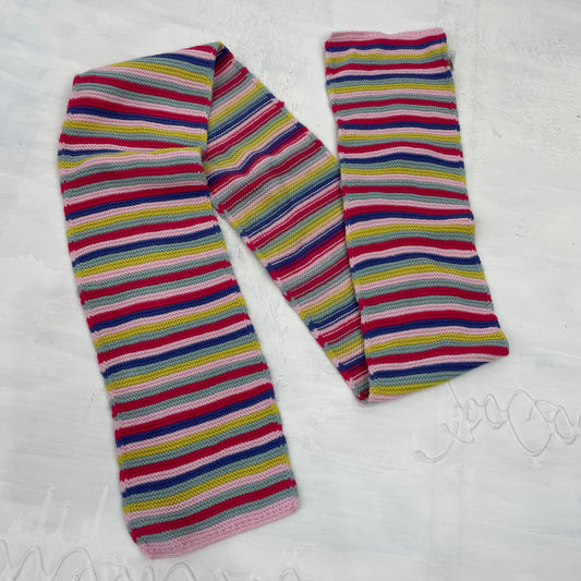 STUDIO FAVES | multicoloured knit striped scarf