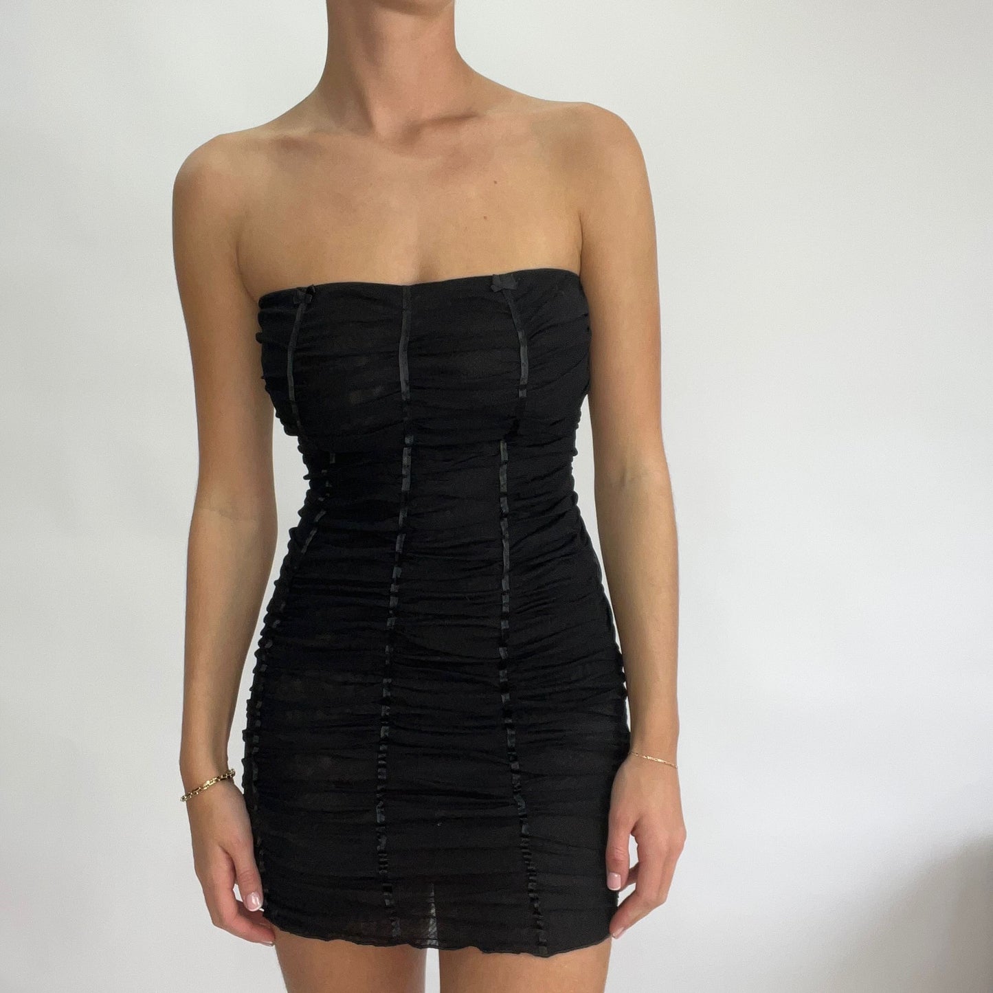 #42 SAMPLE SALE |  extra small black sofia dress