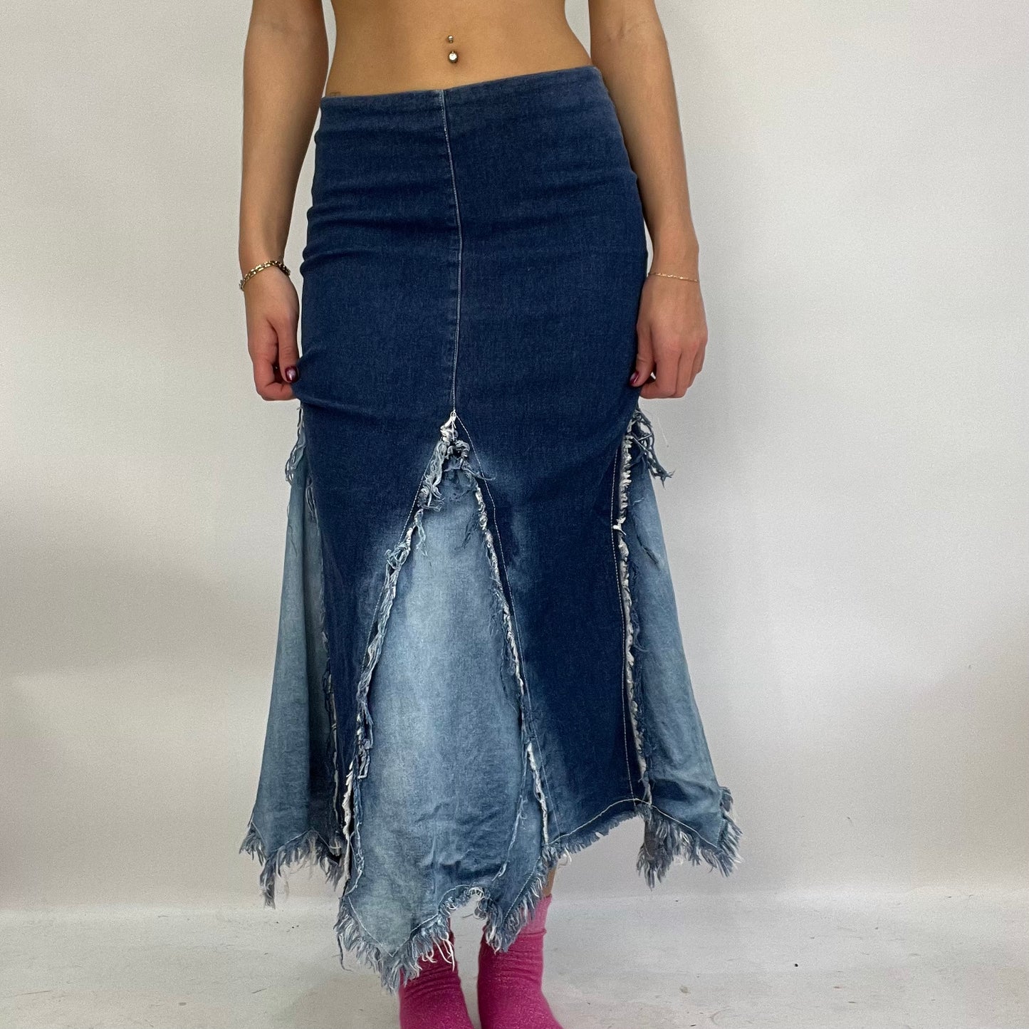 💚 💻 SUMMER ‘IT GIRL’ DROP | small maxi denim patchwork skirt