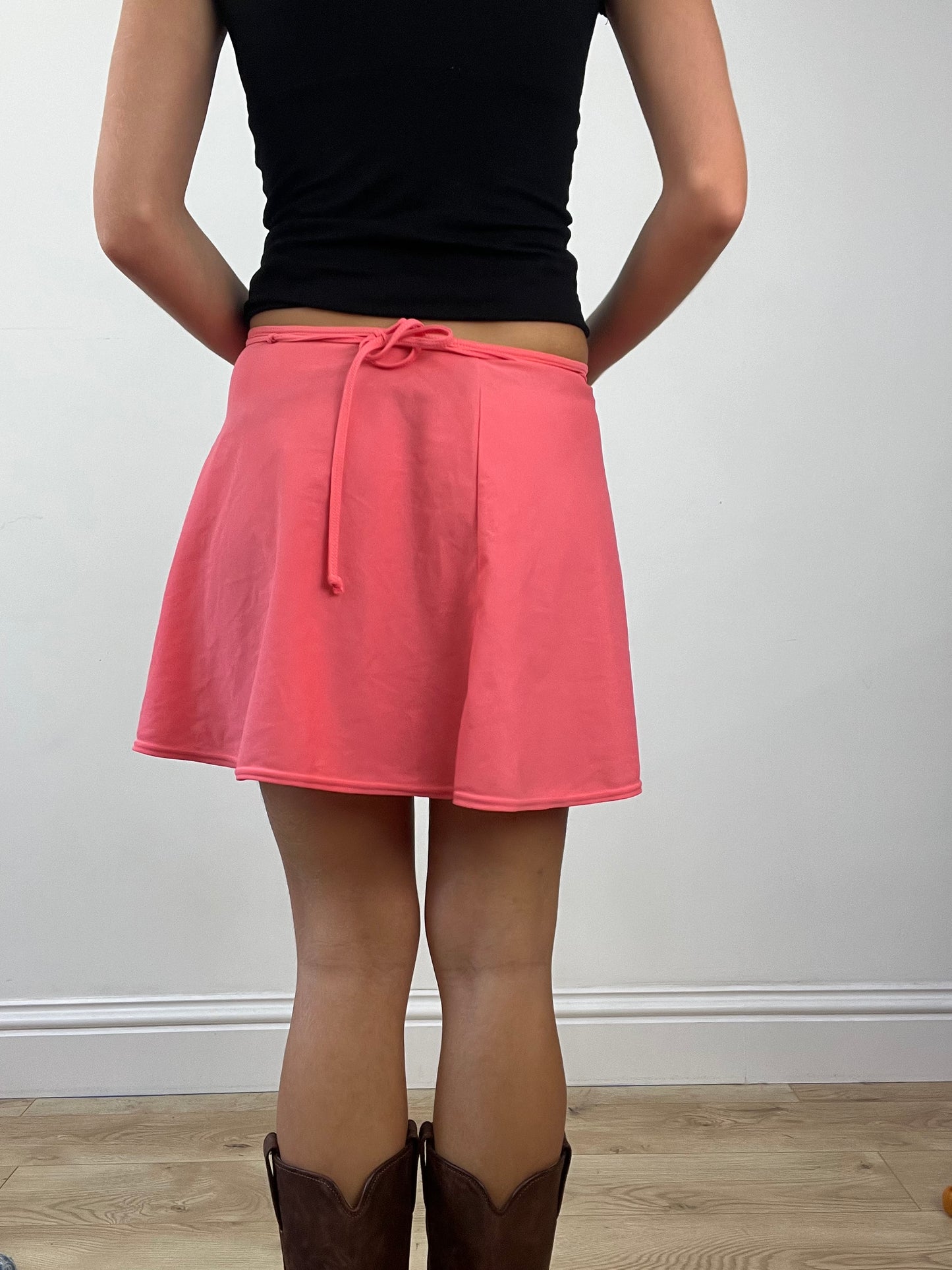 GIRLBAND DROP | small pink wrap skirt