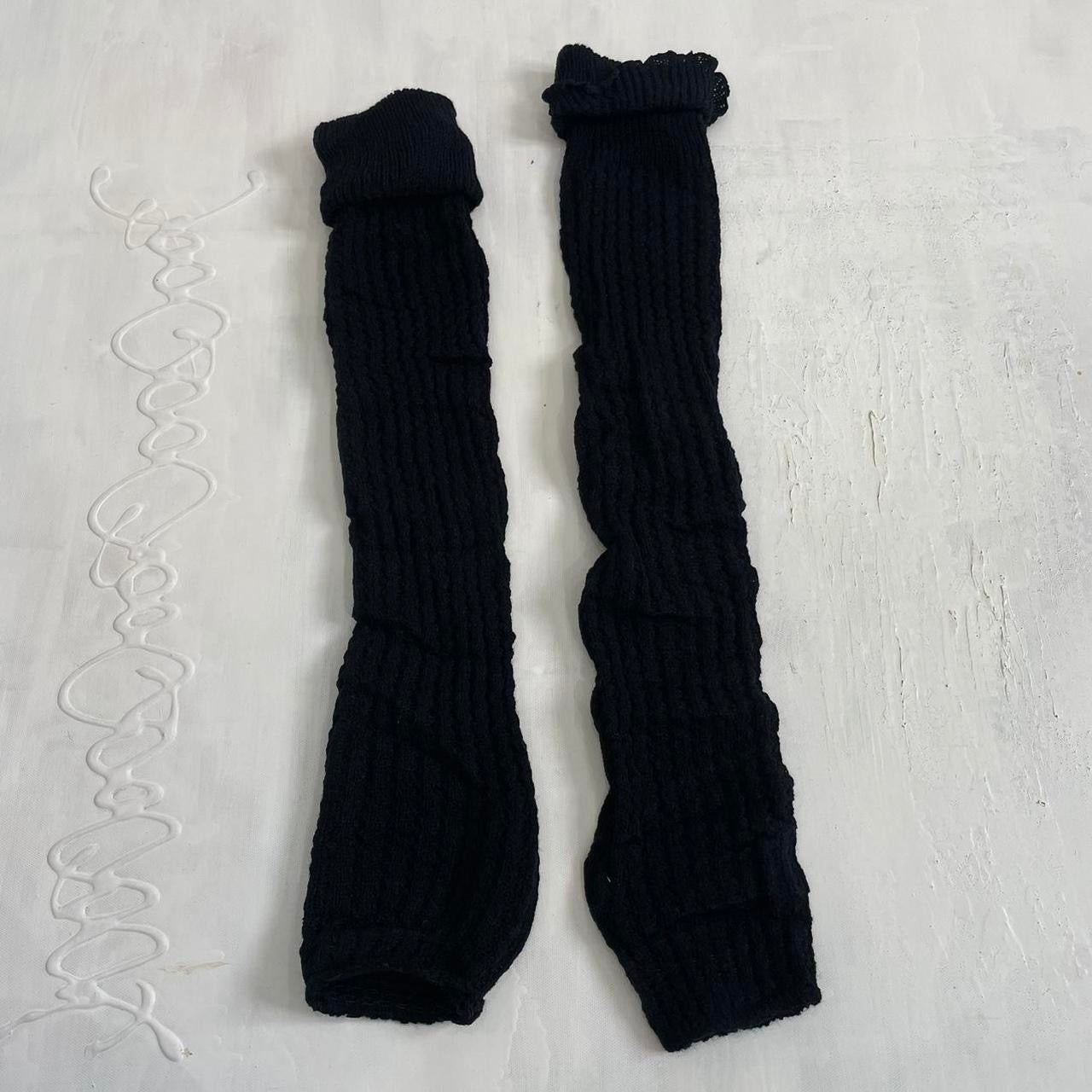 ‼️💻 FREE SHIPPING | black knit leg warmers