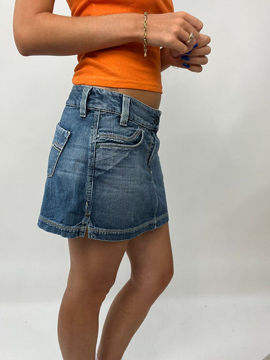 FRUITY DROP | small diesel blue denim skirt