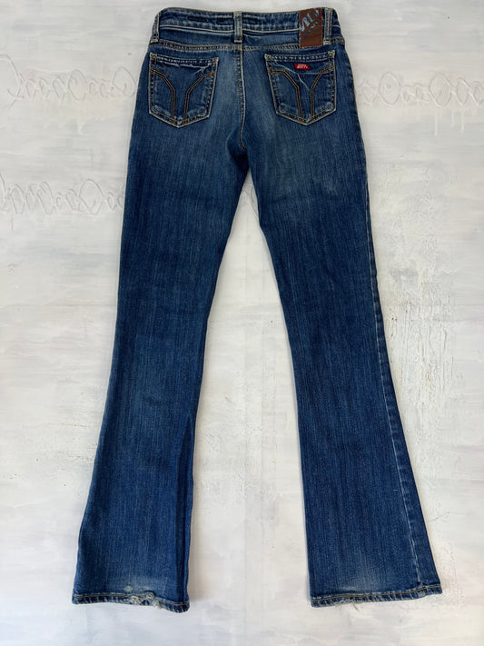 vintage edit thirteen | extra small dark wash miss sixty flared jeans