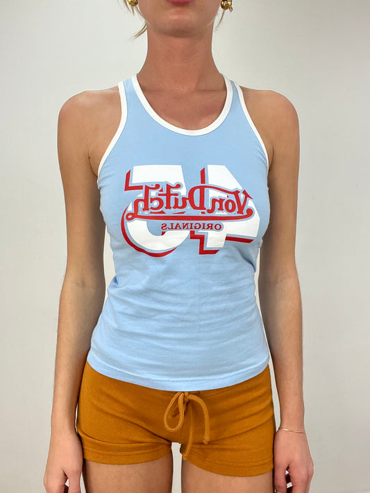 vintage edit eight | small baby blue von dutch tank top