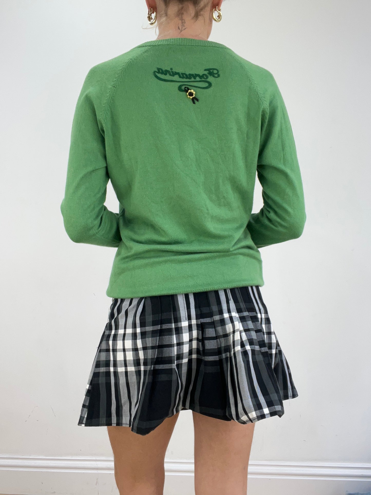 st patrick’s day | medium green v neck jumper