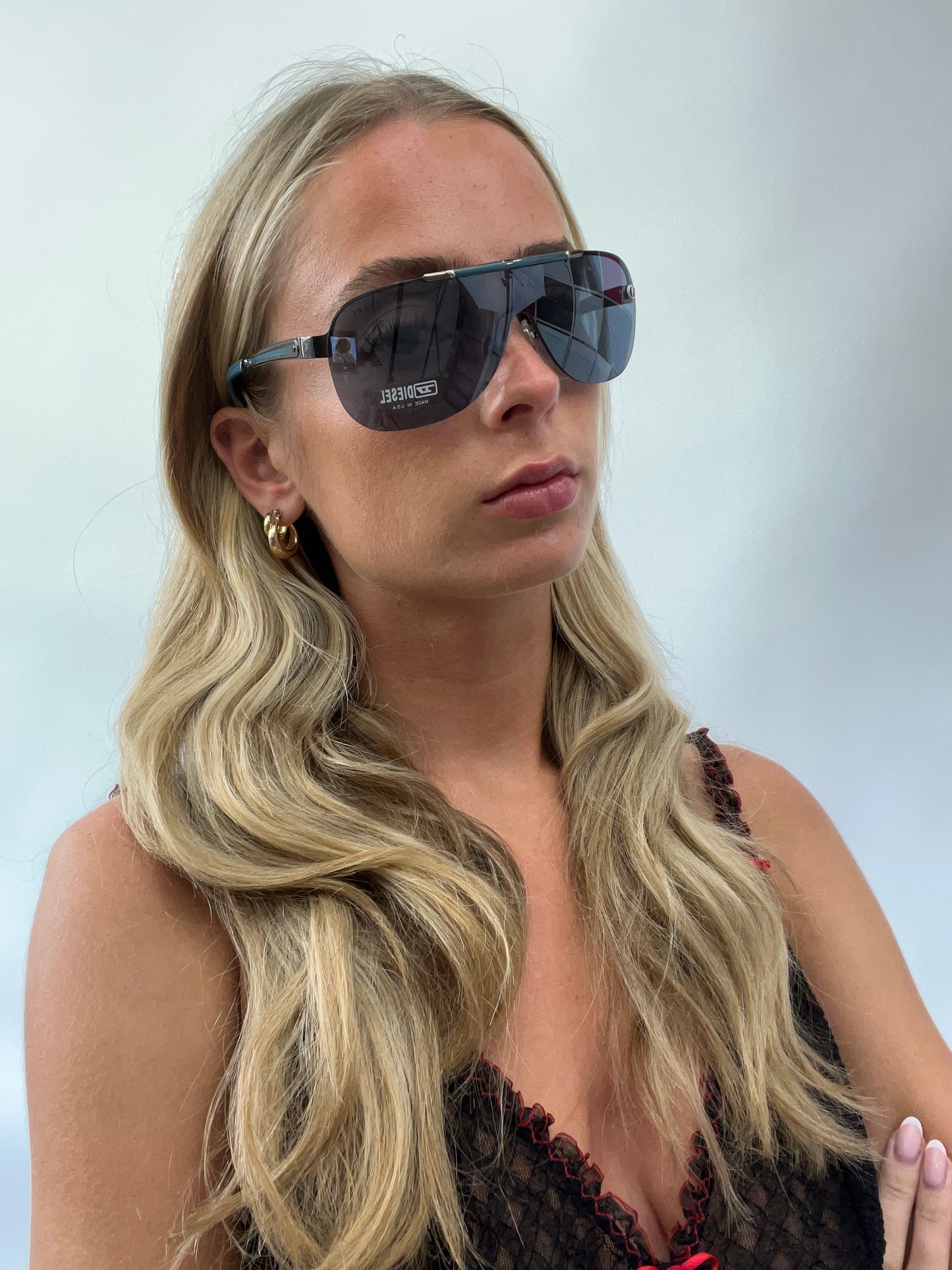 GIRLS TRIP DROP | blue aviator diesel style sunglasses