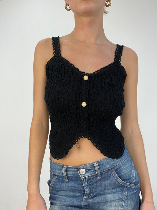 WINTER TRENDS | small black knitted cami