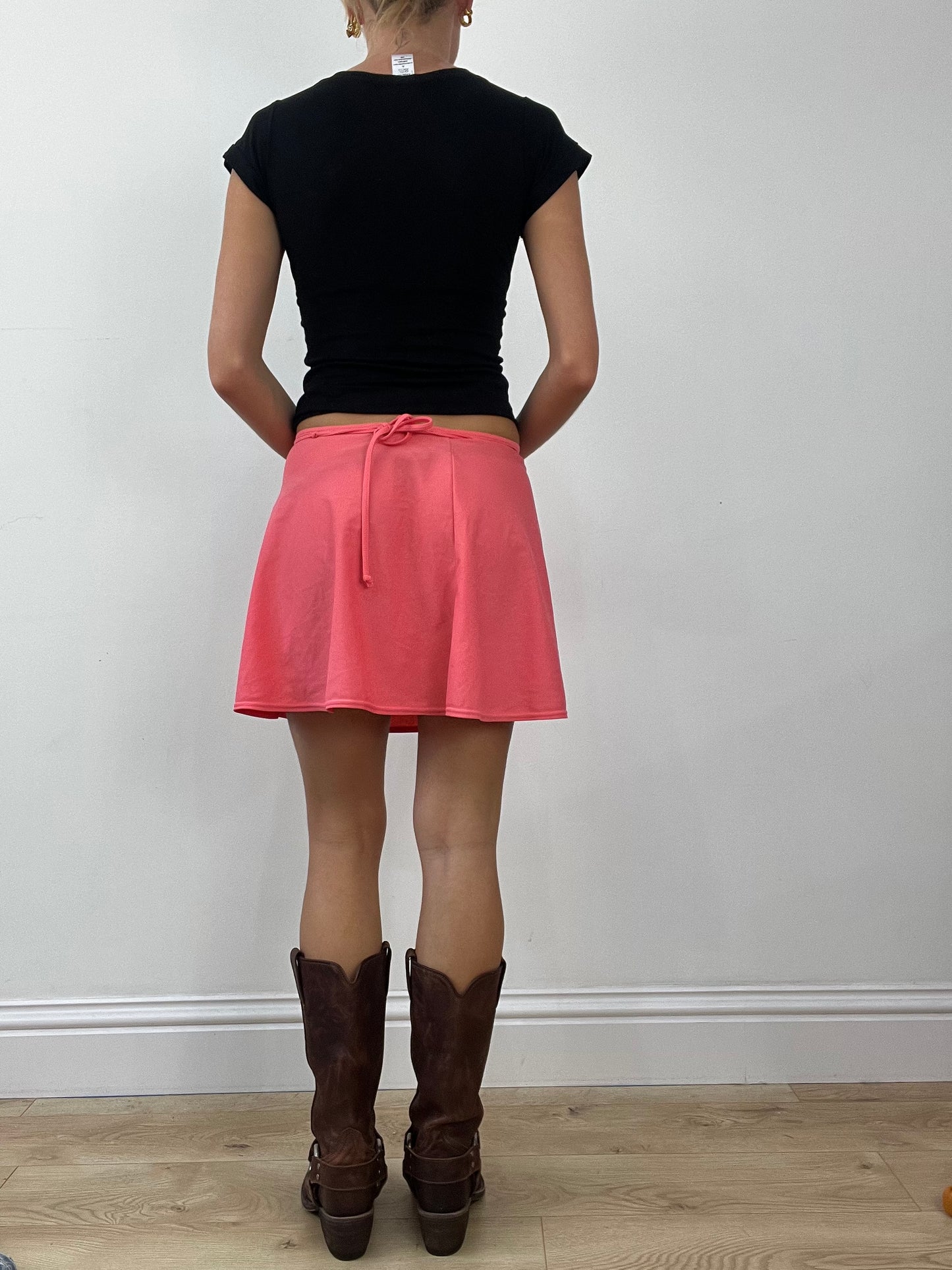 GIRLBAND DROP | small pink wrap skirt