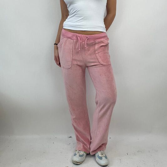 PARIS HILTON DROP | medium pink velour joggers