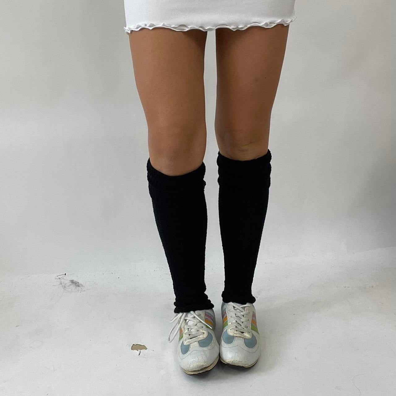 ‼️💻 FREE SHIPPING | black knit leg warmers